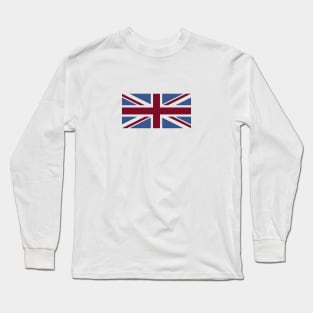 Denim style Union Flag (UK, Britain, British) Long Sleeve T-Shirt